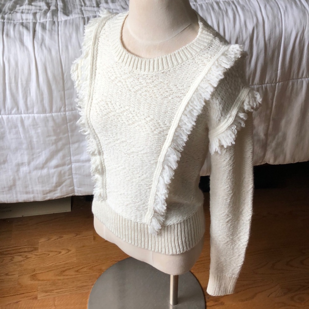 ♦️SOLD Gap Women’s Fringe Jacquard Sweater